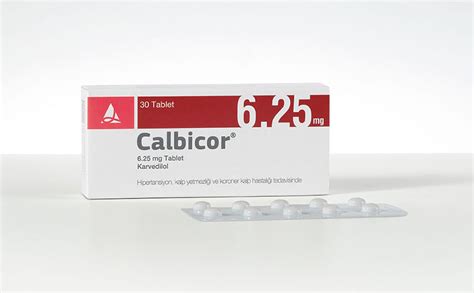 Calbicor 6,25 Mg 30 Tablet