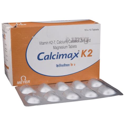Calcimax K 1000mg/880iu/65mcg Efervesan Tablet (40 Efervesan Tablet)