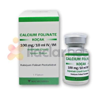 Calcium Folinate Kocak 200 Mg/20 Ml Iv/im Enjektabl Cozelti Iceren Flakon