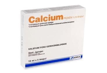 Calcium Picken %10 Enjeksiyonluk Cozelti (5 Ampul)