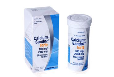 Calcium Sandoz Forte 300 Mg/2940 Mg Efervesan Tablet