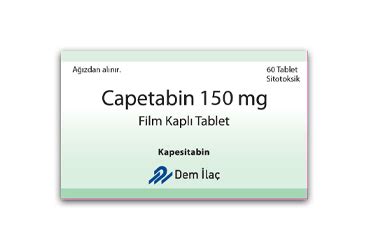 Capetabin 150 Mg 60 Film Kapli Tablet