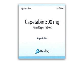 Capetabin 500 Mg 120 Film Kapli Tablet