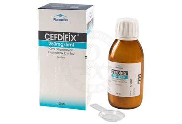 Cefdifix 250 Mg/5 Ml Oral Suspansyon Hazirlamak Icin Toz (100 Ml) Fiyatı