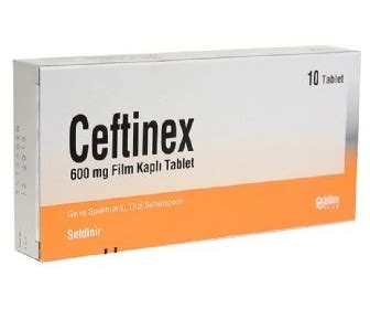 Ceftinex 600 Mg 10 Film Kapli Tablet