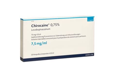 Chirocaine 75 Mg/10 Ml Inf. Icin Kons. Cozelti Iceren 10ml X 10 Ampul