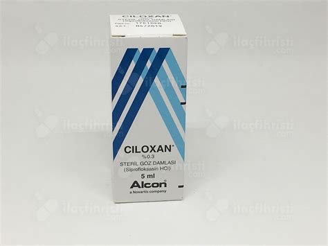 Ciloxan %0.3 Steril Goz Damlasi (5 Ml)