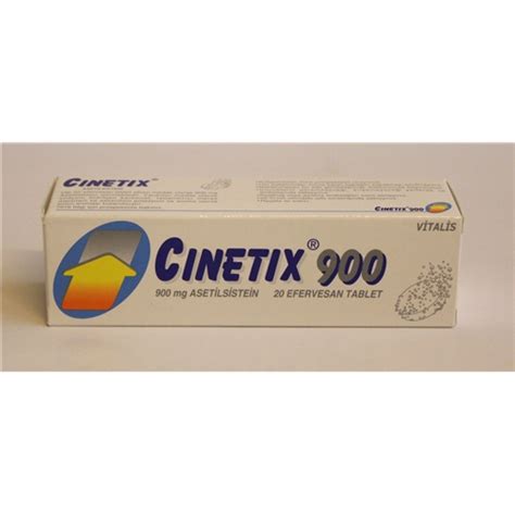 Cinetix 900 Mg 20 Efervesan Tablet Fiyatı