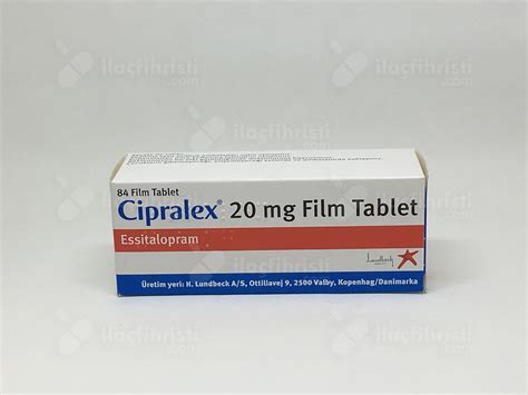 Cipralex 20mg 84 Film Tablet Fiyatı