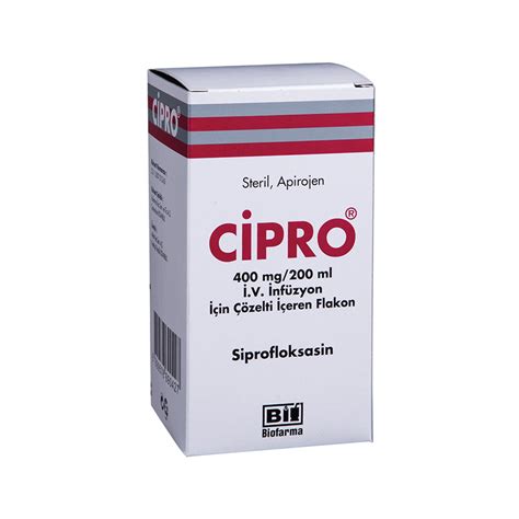 Cipronatin 400 Mg/200 Ml Iv Infizyon Cozeltisi Iceren 1 Flakon Fiyatı