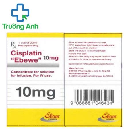 Cisplatin Ebewe 20 Ml 10 Mg 1 Flakon
