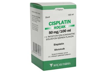 Cisplatin-kocak 25 Mg/50 Ml Iv Infuzyon Icin Konsantre Solusyon Iceren Flakon
