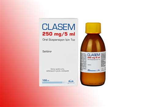Clasem 250 Mg/5ml 100 Ml Oral Suspansiyon Icin Toz Fiyatı
