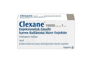 Clexane 10000 Anti-xa Iu/1 Ml Kull.hazir Enjektor