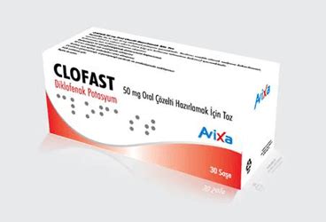 Clofast 50 Mg Oral Cozelti Hazirlamak Icin Toz (30 Sase) Fiyatı