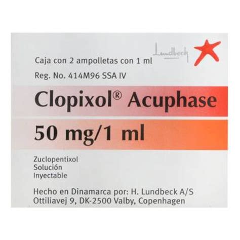 Clopixol Acuphase 50 Mg 1 Ampul Fiyatı