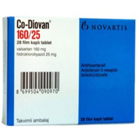 Co-diovan 160/25 Mg 28 Film Tablet