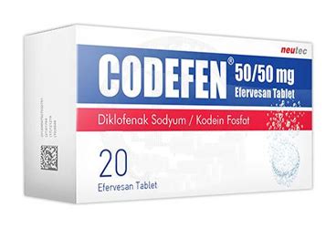Codefen 50/50 Mg 30 Efervesan Tablet