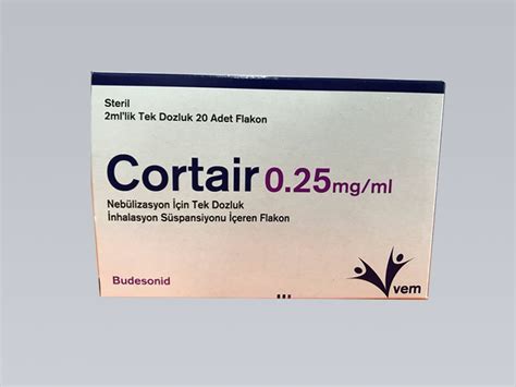Cortair 0.25 Mg/ml Nebulizasyon Icin Tek Dozluk Inhalasyon Suspansiyonu Iceren Flakon (20 Flakon) Fiyatı