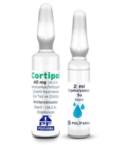 Cortipol 40 Mg I.m./i.v. Enjeksiyonluk/infuzyonluk Cozelti Hazirlamak Icin Toz Ve Cozucu