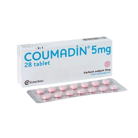 Coumadin 5 Mg 28 Tablet