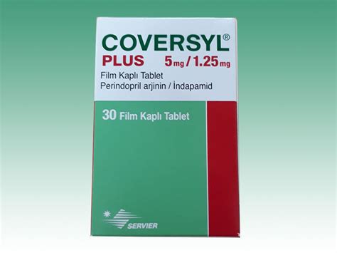 Coversyl Plus 5 Mg/1,25 Mg 30 Film Kapli Tablet
