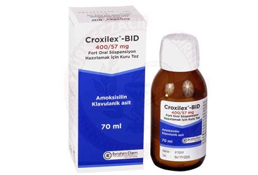Croxilex-bid 400/57 Mg Fort Oral Suspansiyon Hazirlamak Icin Kuru Toz (140 Ml) Fiyatı