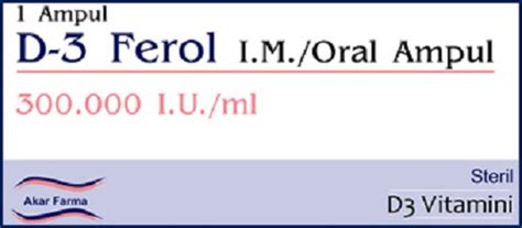 D-3 Ferol Im/oral Ampul
