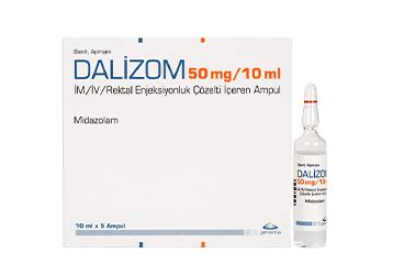 Dalizom 50 Mg/10 Ml Im/iv/rektal Enjeksiyonluk/infuzyonluk Cozelti