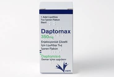 Daptomax 350 Mg Enjeksiyonluk Coz. Icin Liyofilize Toz Iceren Flakon (1 Flakon)