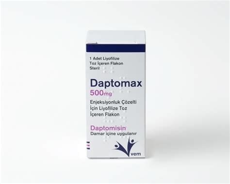 Daptomax 500 Mg Enjeksiyonluk Coz. Icin Liyofilize Toz Iceren Flakon (1 Flakon)