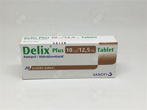 Delix Plus 10 Mg/12.5 Mg 28 Tablet Fiyatı