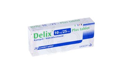 Delix Plus 10 Mg/25 Mg 28 Tablet Fiyatı