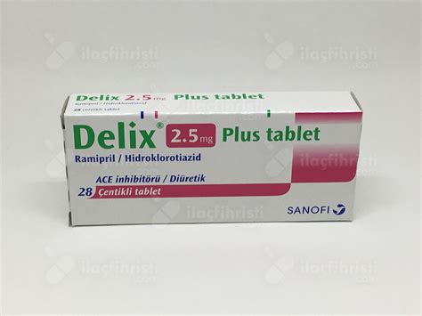 Delix Plus 2.5 Mg 28 Tablet Fiyatı