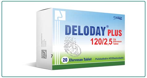 Deloday Plus 120 Mg /2,5 Mg Efervesan Tablet