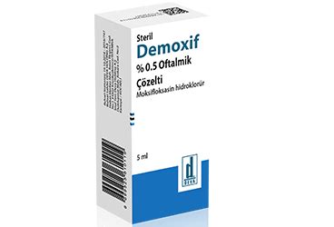Demoxif %0,5 Goz Damlasi, Cozelti (5 Ml)
