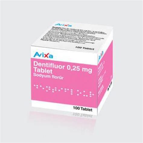 Dentiflour 0,25 Mg 100 Tablet