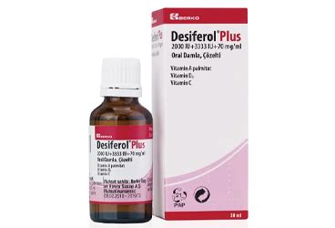 Desiferol Plus 2000 Iu+3333 Iu+70 Mg/ml Oral Damla Cozelti (30 Ml) Fiyatı