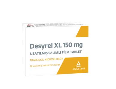 Desyrel Xl 150 Mg Uzatilmis Salimli 30 Film Tablet