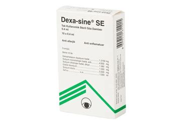 Dexa-sine Se %0.1 Tek Kullanimlik Goz Damlasi. Cozelti (10 Adet) Fiyatı