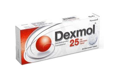 Dexmol 25 Mg 20 Efervesan Tablet Fiyatı