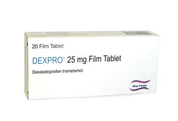 Dexpro 25 Mg 20 Film Tablet Fiyatı