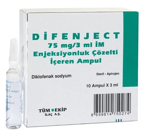 Difenject 75 Mg/3 Ml Im Enjeksiyonluk 10 Ampul