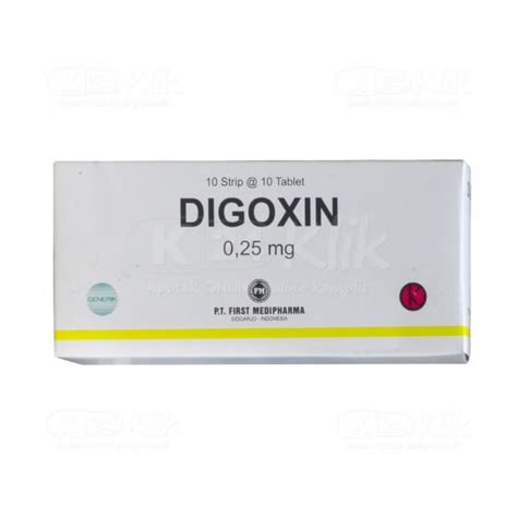 Digoxin 0,25 Mg 50 Tablet