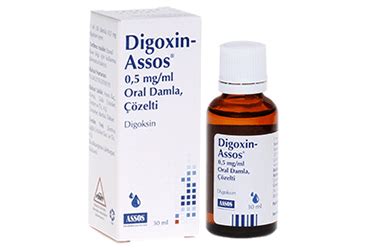 Digoxin Assos 0.5 Mg/ml Oral Damla. Cozelti (1 Sise) Fiyatı