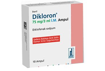 Dikloron 75 Mg/3 Ml I.m. Enjeksiyonluk Cozelti (10 Ampul) Fiyatı