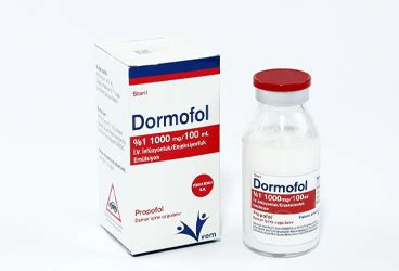 Dormofol %1 1000 Mg/100 Ml Iv Infuzyonluk/enjeksiyonluk Emulsiyon (1 Flakon) Fiyatı