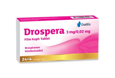Drospera 3 Mg/0,02 Mg (24+4) Film Kapli Tablet