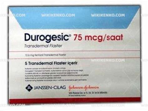 Durogesic 75 Mcg/saat 5 Transdermal Flaster