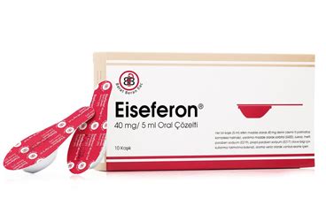 Eiseferon 40 Mg/5 Ml Oral Cozelti Iceren Kasik (28 Kasik) Fiyatı